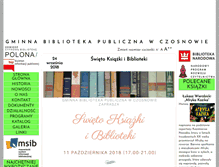 Tablet Screenshot of biblioteka.czosnow.pl